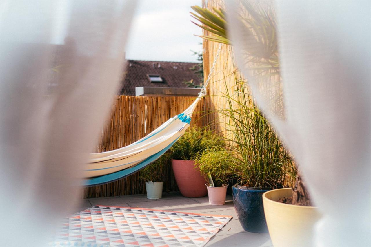 The Kalifornia I Stilvoll Mit Urlaubsfeeling I Dachterrasse I Klima Appartement Karlsruhe Buitenkant foto